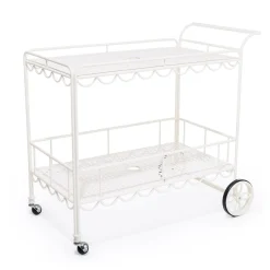 Business & Pleasure Co. The Al Fresco Bar Cart - Antique White