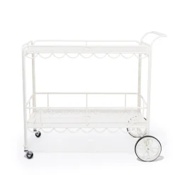 Business & Pleasure Co. The Al Fresco Bar Cart - Antique White