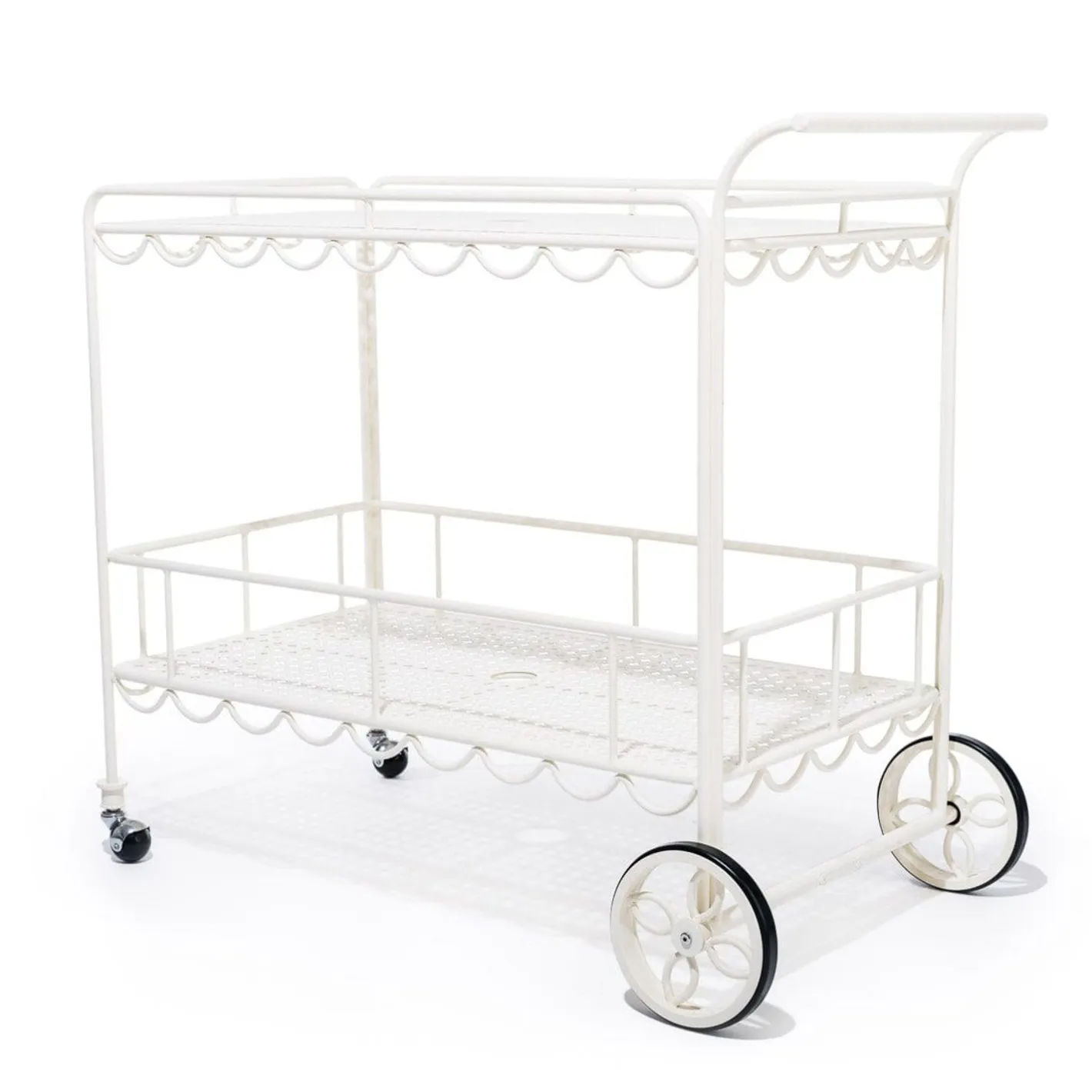 Business & Pleasure Co. The Al Fresco Bar Cart - Antique White