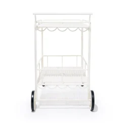 Business & Pleasure Co. The Al Fresco Bar Cart - Antique White