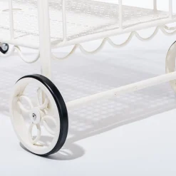 Business & Pleasure Co. The Al Fresco Bar Cart - Antique White