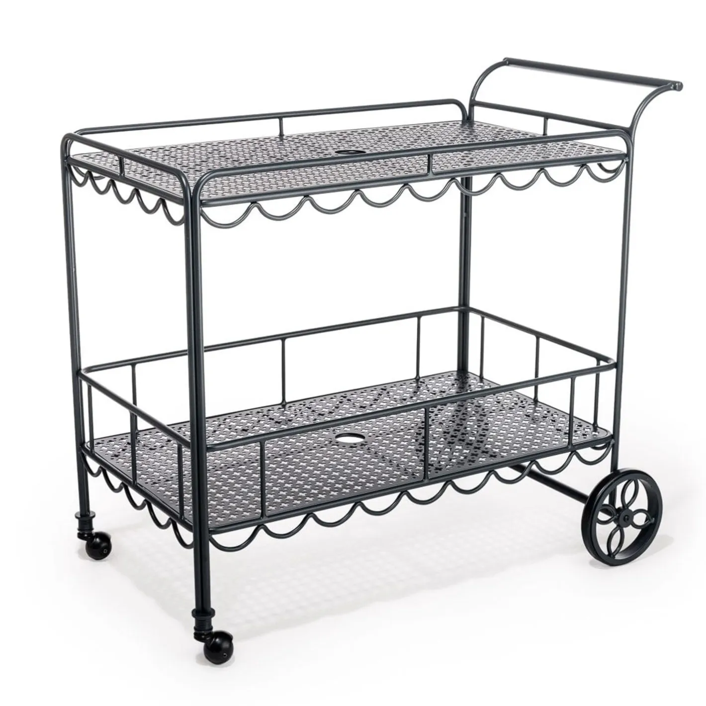 Business & Pleasure Co. The Al Fresco Bar Cart - Vintage Black