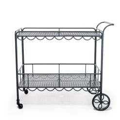 Business & Pleasure Co. The Al Fresco Bar Cart - Vintage Black