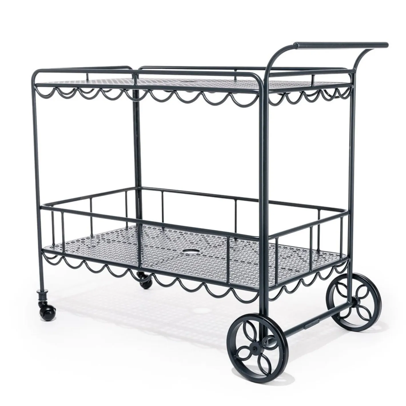 Business & Pleasure Co. The Al Fresco Bar Cart - Vintage Black