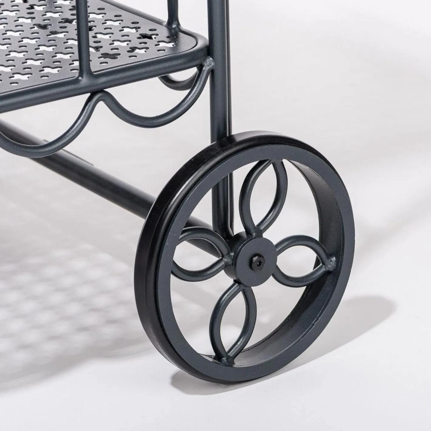 Business & Pleasure Co. The Al Fresco Bar Cart - Vintage Black