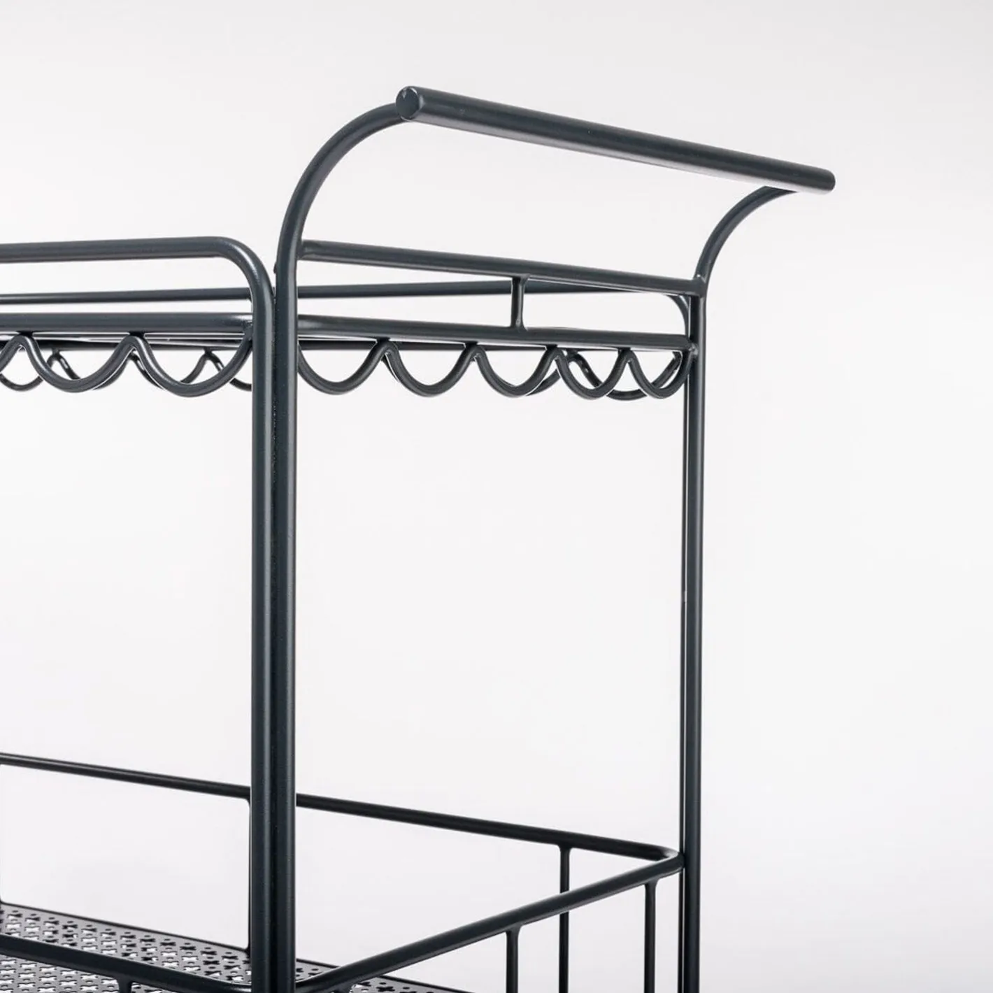 Business & Pleasure Co. The Al Fresco Bar Cart - Vintage Black