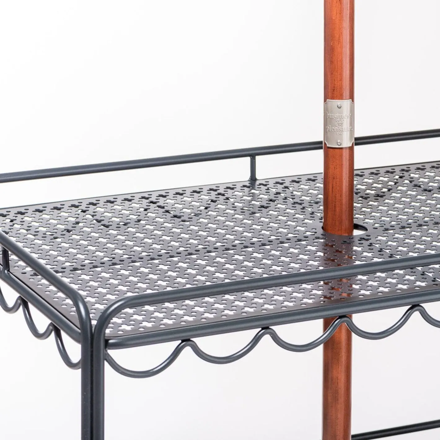 Business & Pleasure Co. The Al Fresco Bar Cart - Vintage Black