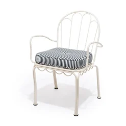 Business & Pleasure Co. The Al Fresco Chair Cushion - Lauren'S Navy Stripe