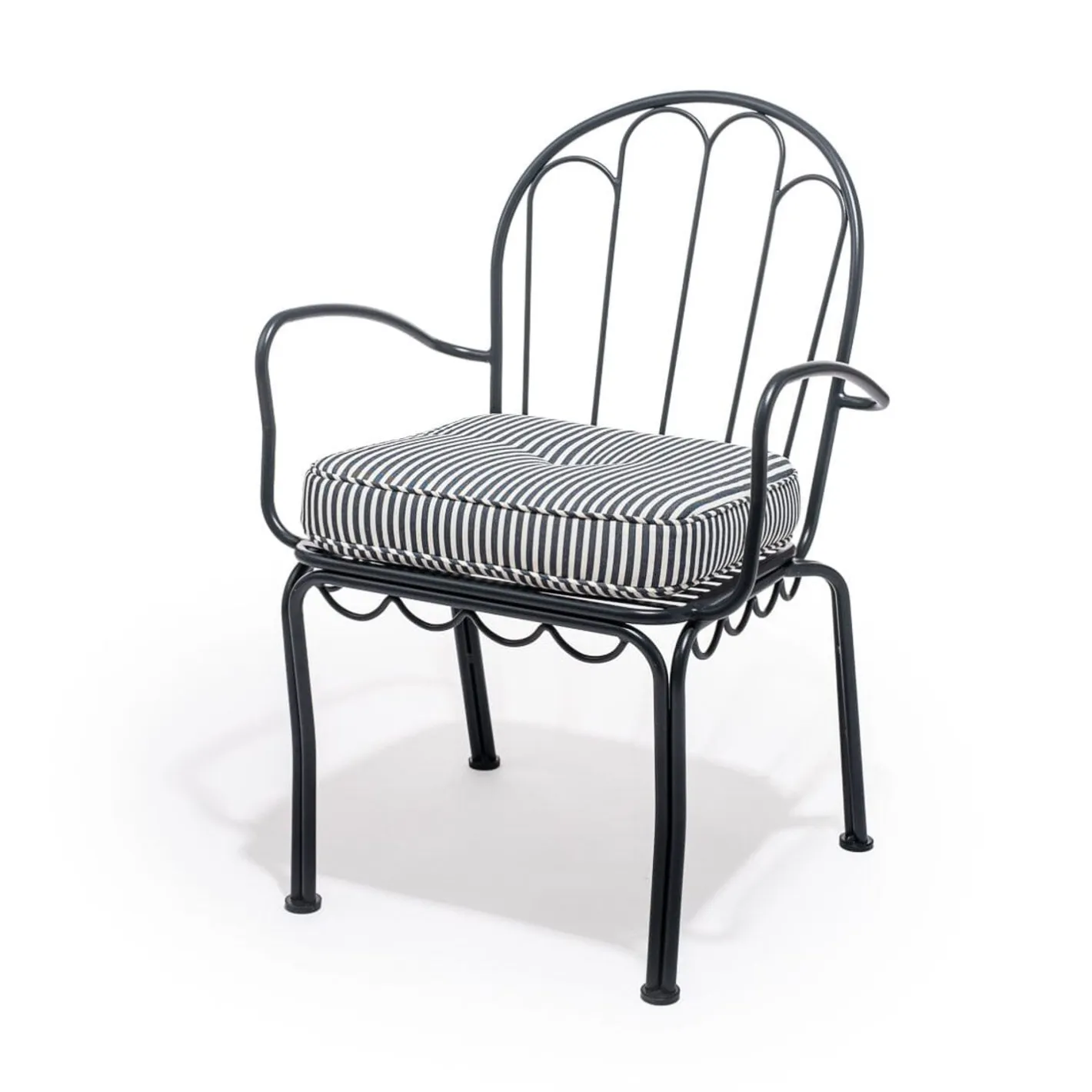 Business & Pleasure Co. The Al Fresco Chair Cushion - Lauren'S Navy Stripe