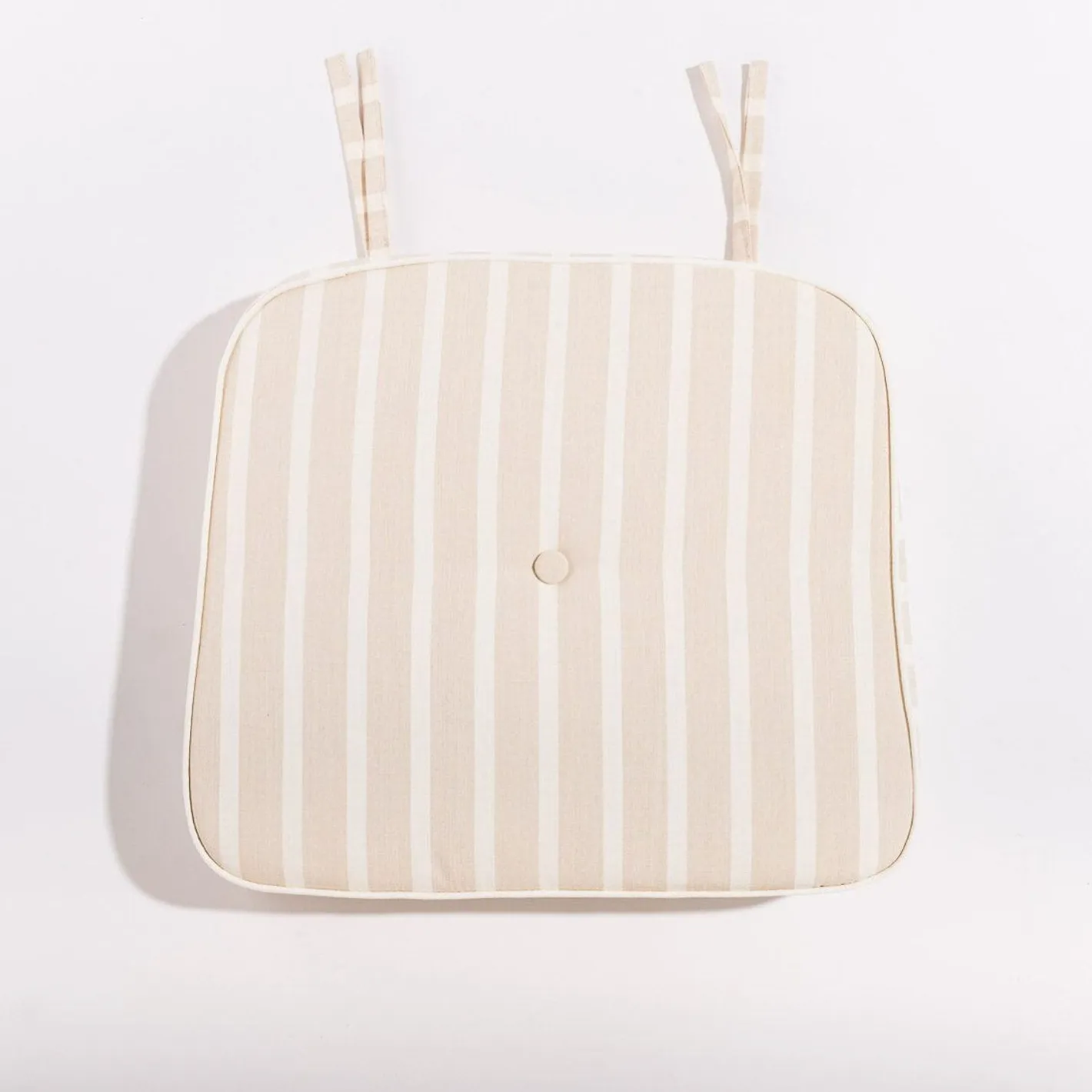 Business & Pleasure Co. The Al Fresco Chair Cushion - Monaco Natural Stripe