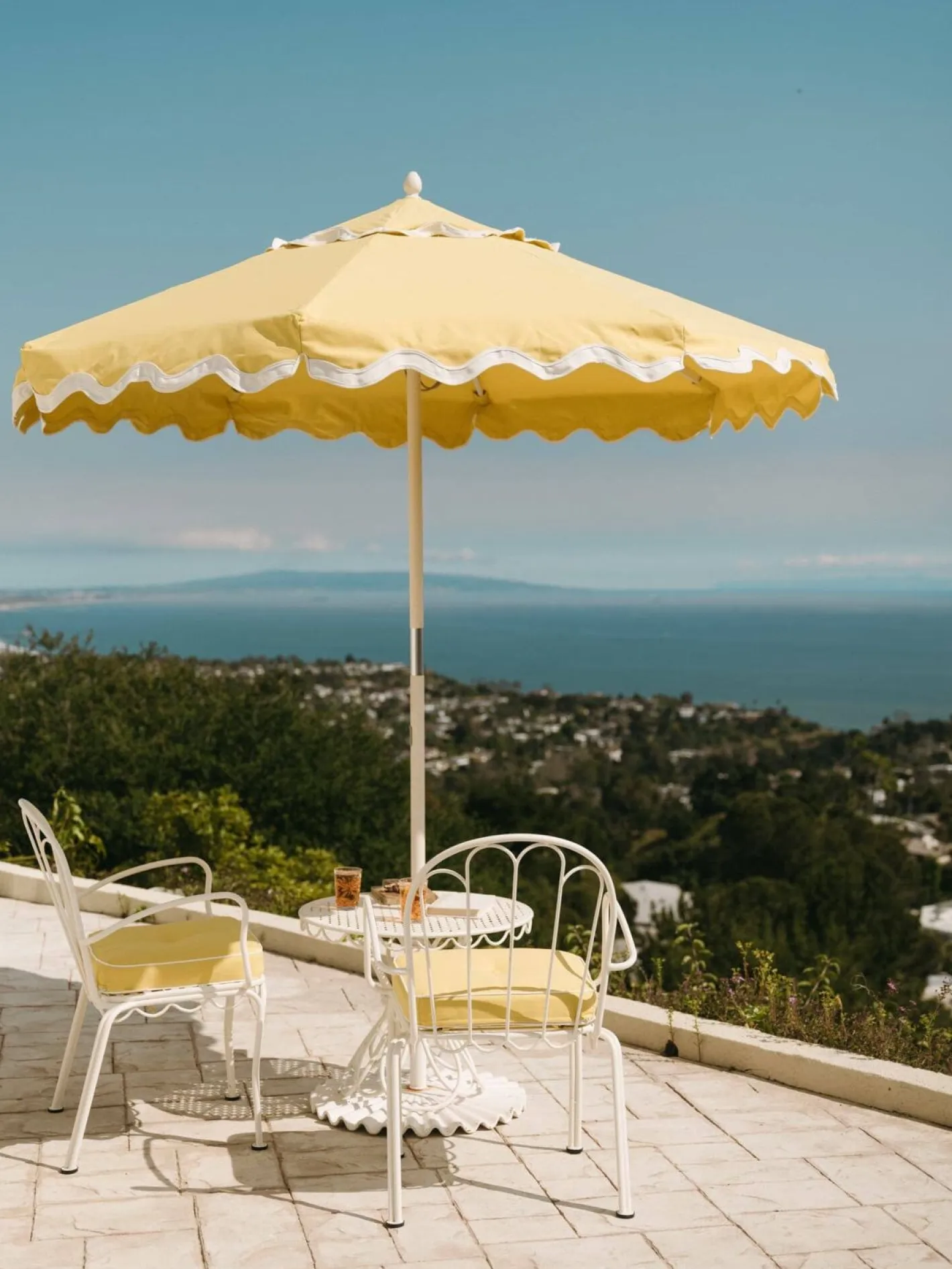 Business & Pleasure Co. The Al Fresco Chair Cushion - Rivie Mimosa