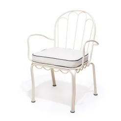 Business & Pleasure Co. The Al Fresco Chair Cushion - Rivie White