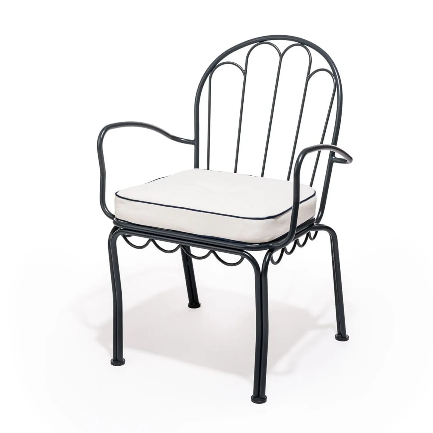 Business & Pleasure Co. The Al Fresco Chair Cushion - Rivie White