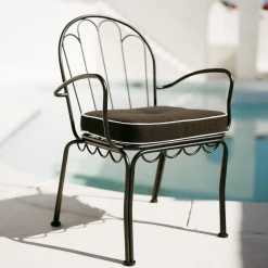 Business & Pleasure Co. The Al Fresco Dining Chair - Vintage Black
