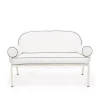 Business & Pleasure Co. The Al Fresco Love Seat Cushion Set - Rivie White