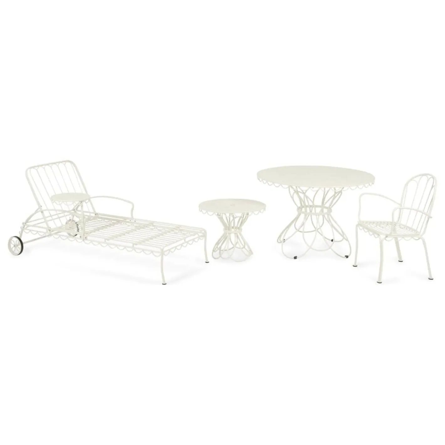Business & Pleasure Co. The Al Fresco Sun Lounger - Antique White