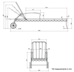 Business & Pleasure Co. The Al Fresco Sun Lounger - Antique White