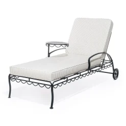 Business & Pleasure Co. The Al Fresco Sun Lounger Cushion - Lauren'S Sage Stripe