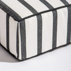 Business & Pleasure Co. The Al Fresco Sun Lounger Cushion - Monaco Black Stripe