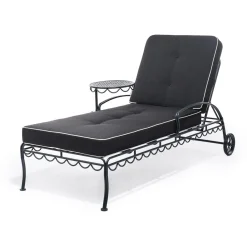 Business & Pleasure Co. The Al Fresco Sun Lounger Cushion - Rivie Black
