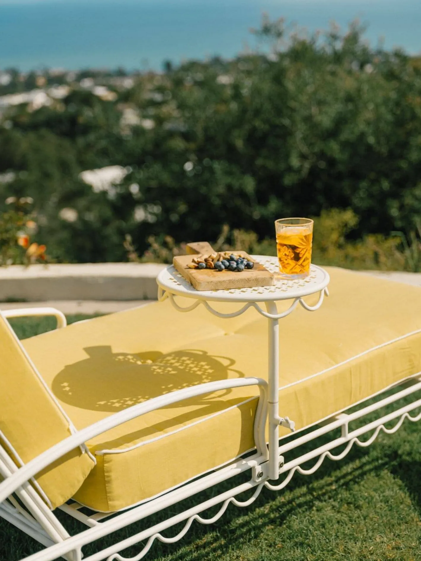 Business & Pleasure Co. The Al Fresco Sun Lounger Cushion - Rivie Mimosa