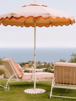 Business & Pleasure Co. The Al Fresco Sun Lounger Cushion - Rivie Pink