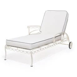 Business & Pleasure Co. The Al Fresco Sun Lounger Cushion - Rivie White