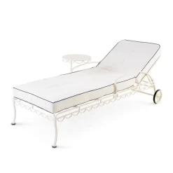 Business & Pleasure Co. The Al Fresco Sun Lounger Cushion - Rivie White