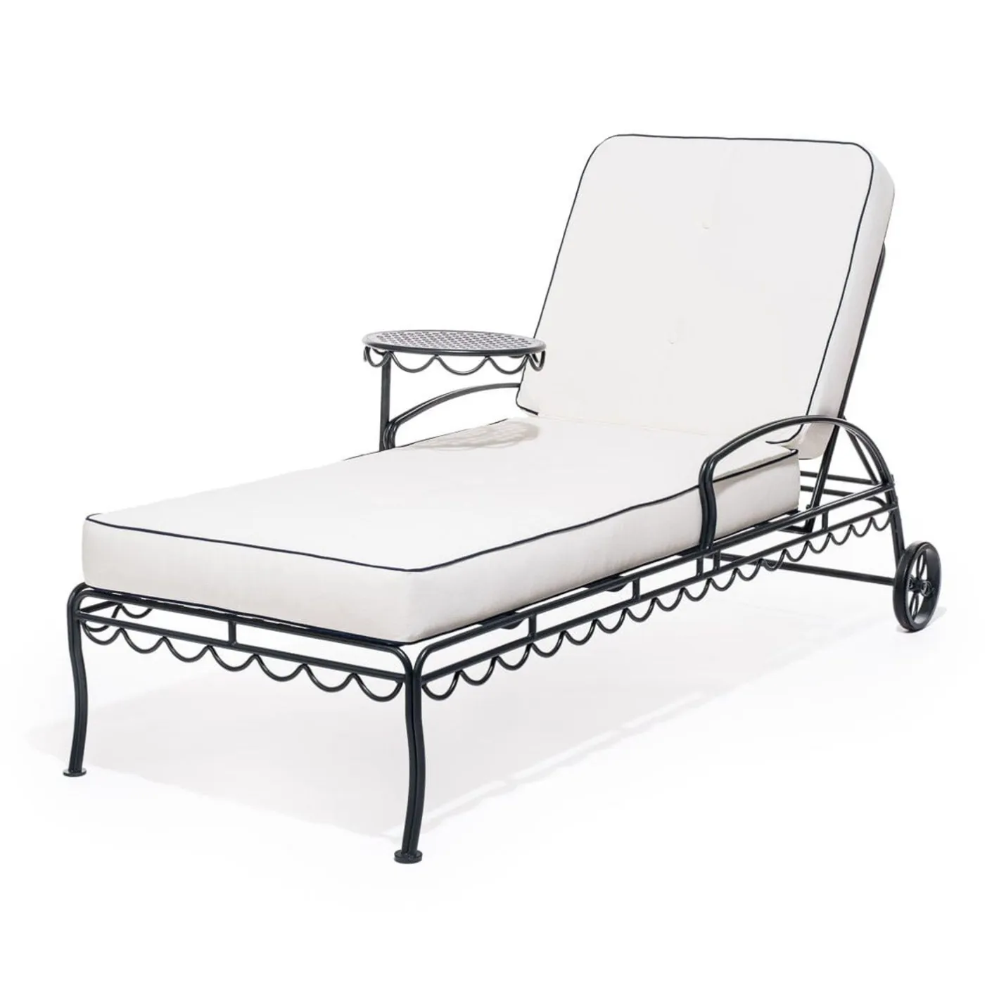 Business & Pleasure Co. The Al Fresco Sun Lounger Cushion - Rivie White