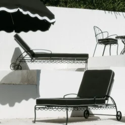 Business & Pleasure Co. The Al Fresco Sun Lounger - Vintage Black