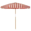 Business & Pleasure Co. The Amalfi Umbrella - Bistro Dusty Pink Stripe