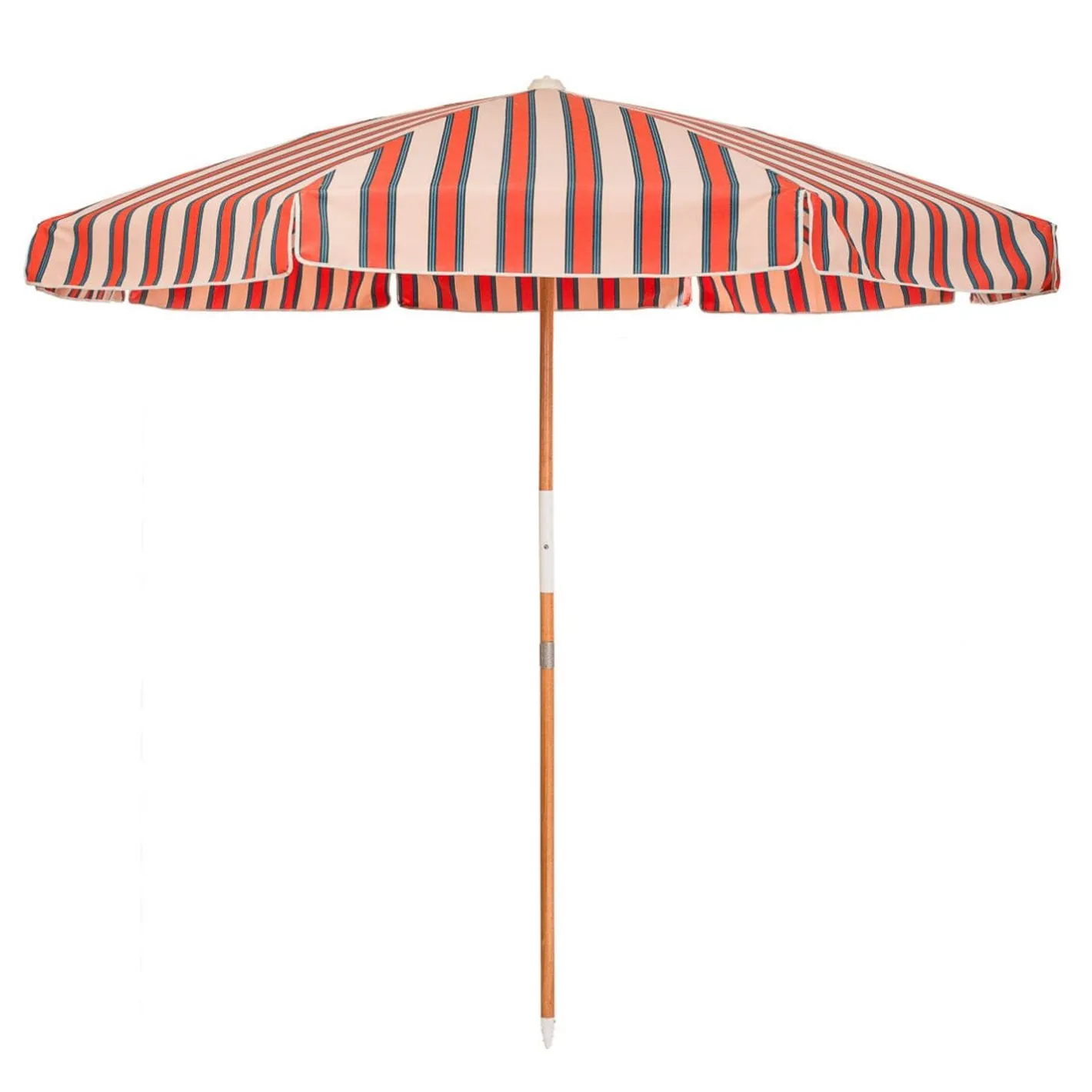Business & Pleasure Co. The Amalfi Umbrella - Bistro Dusty Pink Stripe