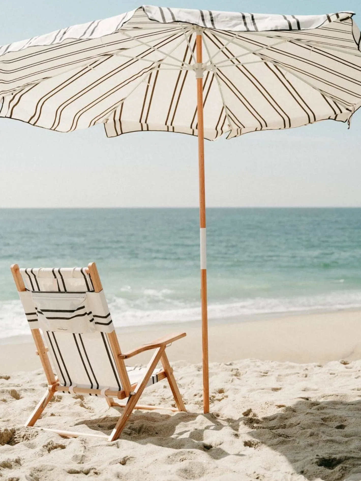 Business & Pleasure Co. The Amalfi Umbrella - Black Two Stripe