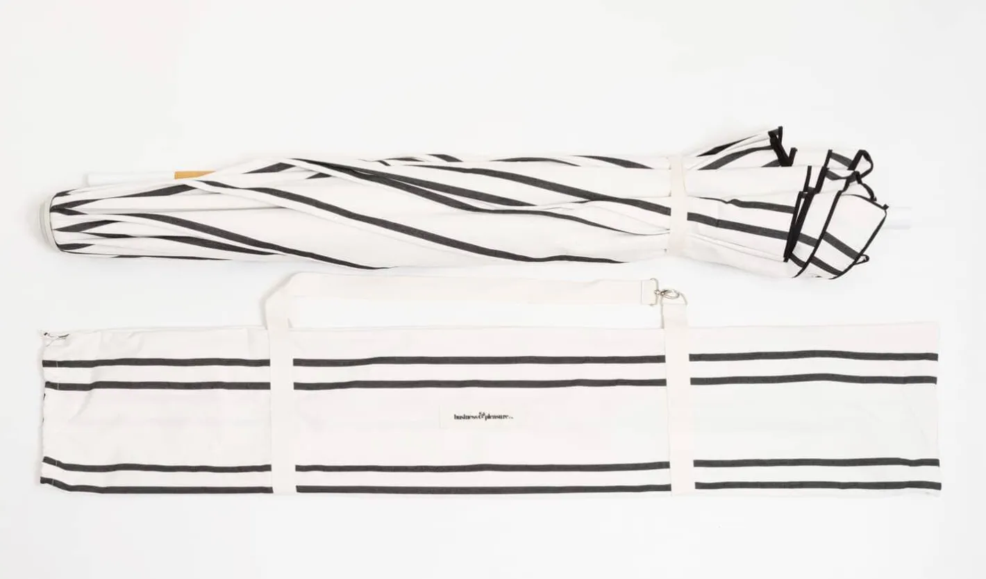 Business & Pleasure Co. The Amalfi Umbrella - Black Two Stripe