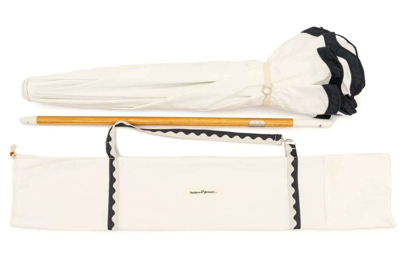 Business & Pleasure Co. The Amalfi Umbrella - Rivie White