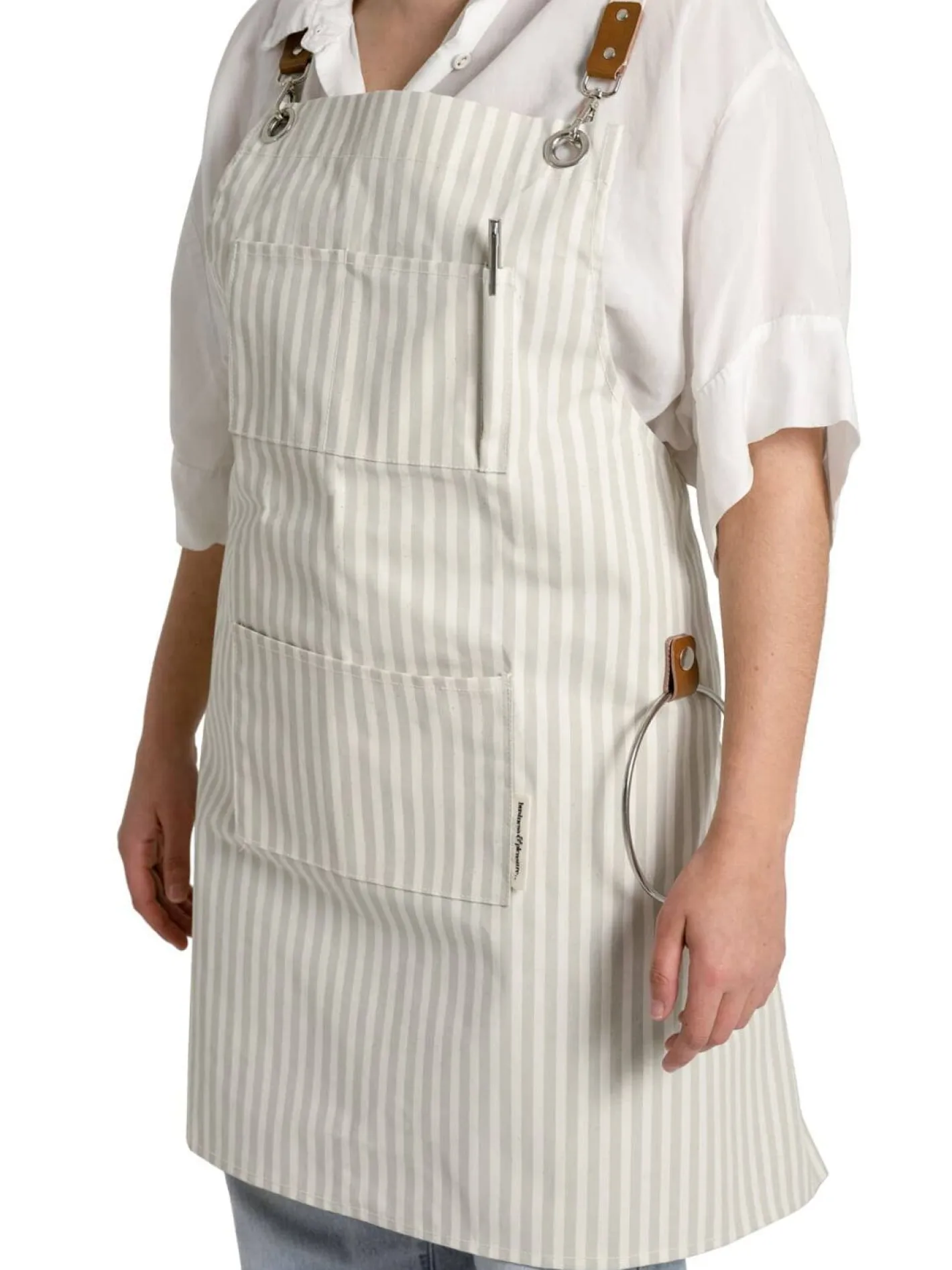 Business & Pleasure Co. The Apron - Lauren'S Sage Stripe
