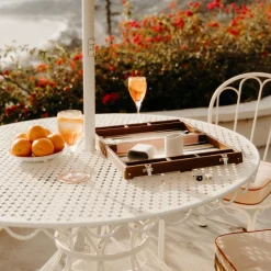 Business & Pleasure Co. The Backgammon Set - Antique White