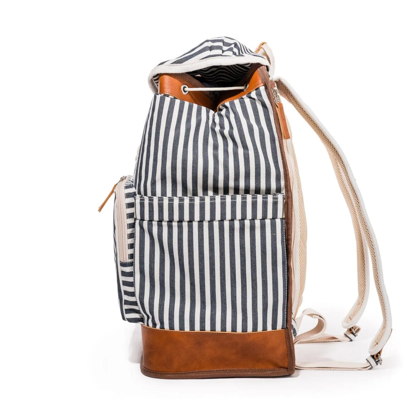 Business & Pleasure Co. The Backpack Cooler - Laurens Navy Stripe