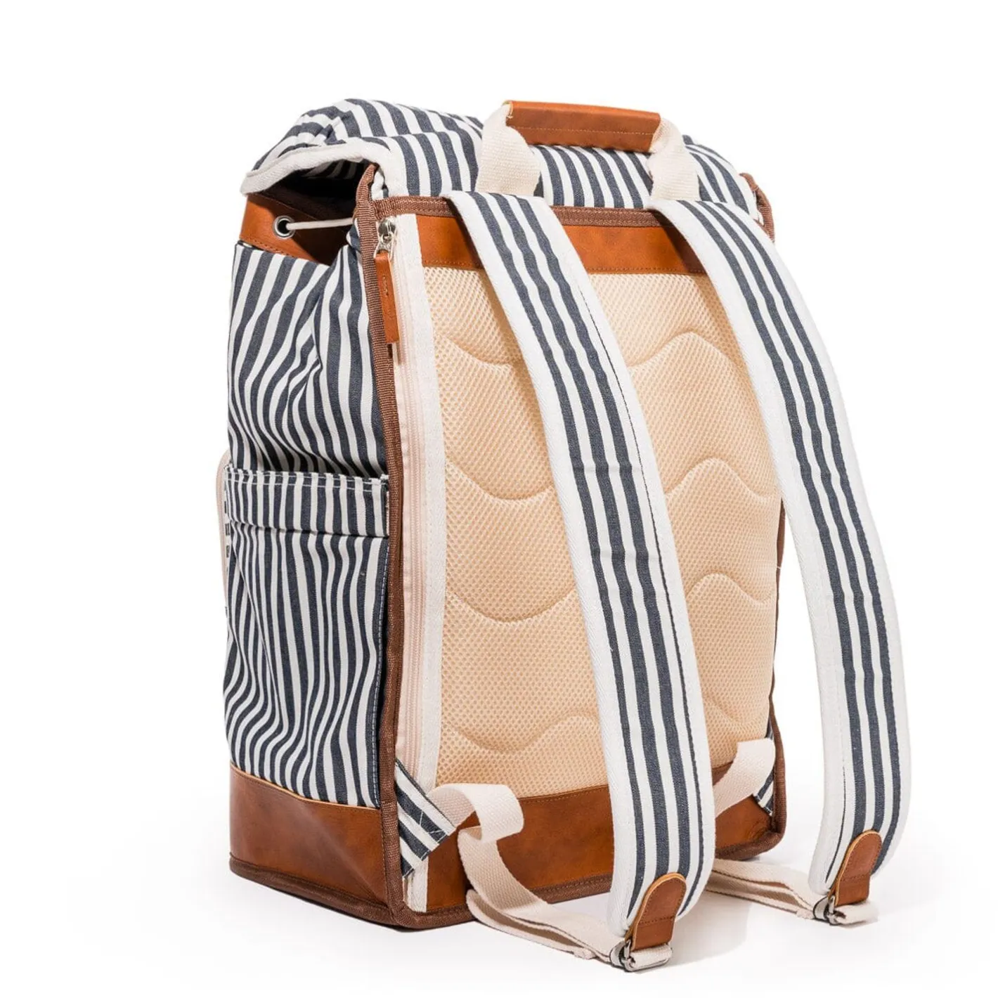 Business & Pleasure Co. The Backpack Cooler - Laurens Navy Stripe