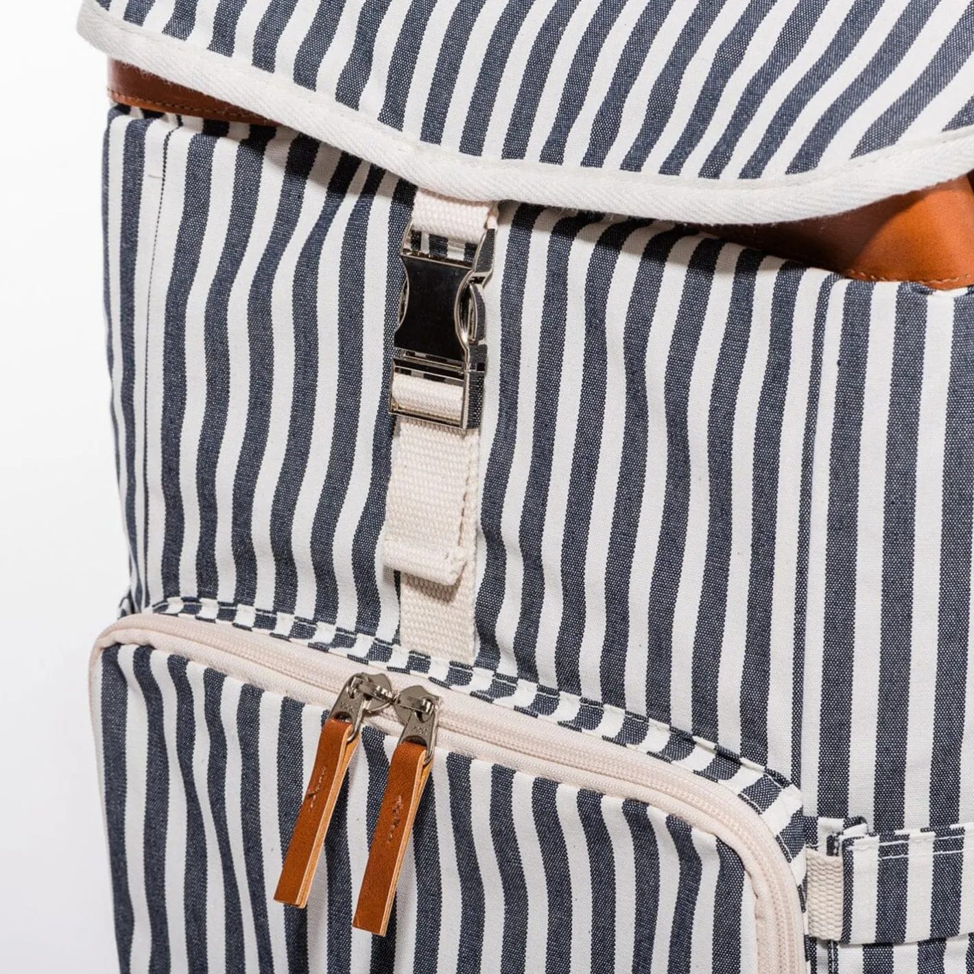 Business & Pleasure Co. The Backpack Cooler - Laurens Navy Stripe