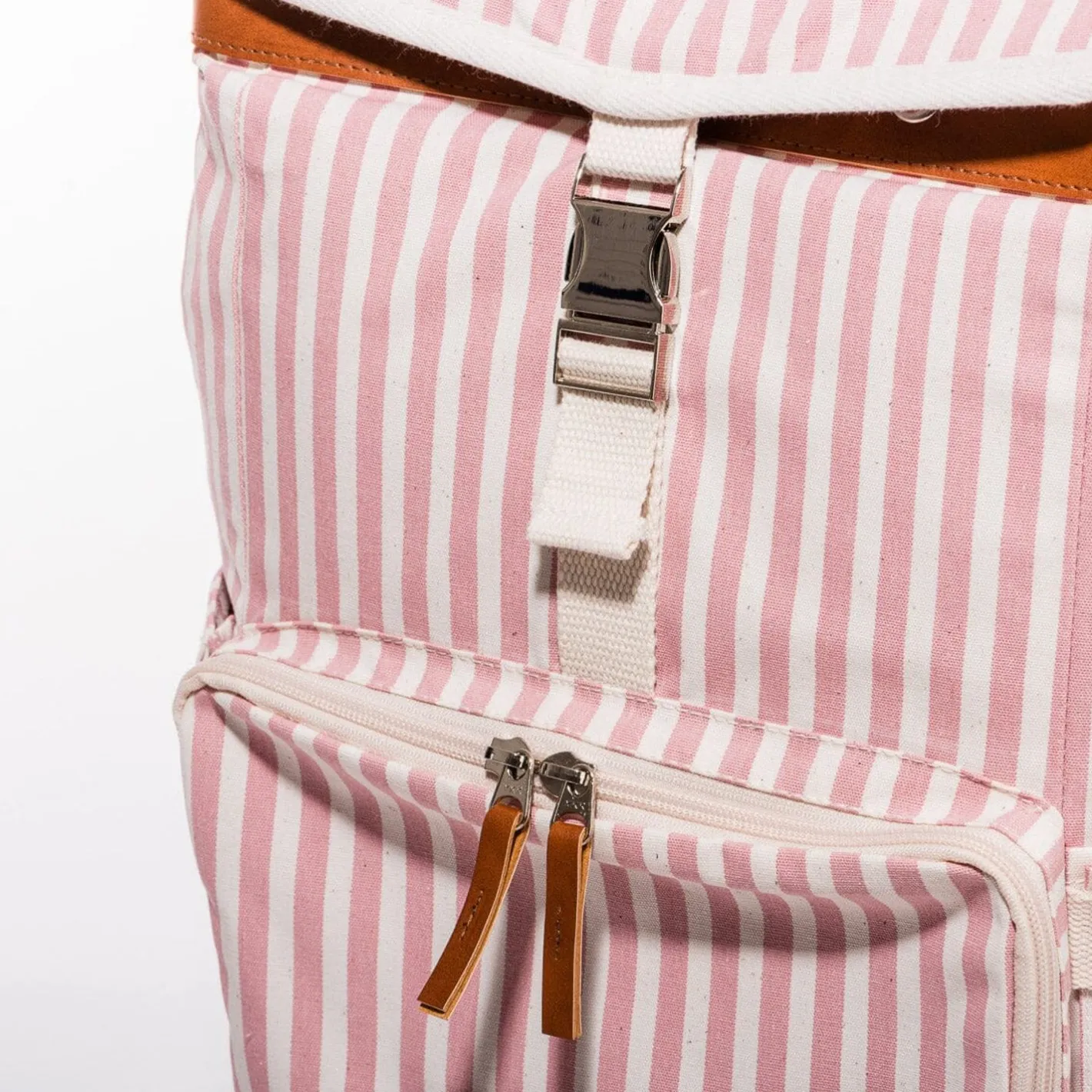 Business & Pleasure Co. The Backpack Cooler - Laurens Pink Stripe