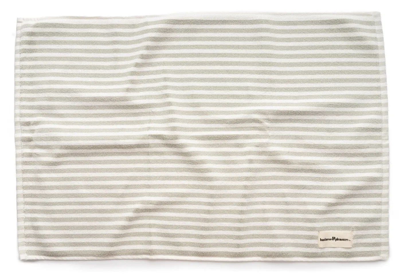 Business & Pleasure Co. The Bath Mat - Lauren'S Sage Stripe