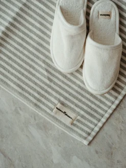 Business & Pleasure Co. The Bath Mat - Lauren'S Sage Stripe