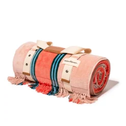 Business & Pleasure Co. The Beach Blanket - Bistro Dusty Pink Stripe