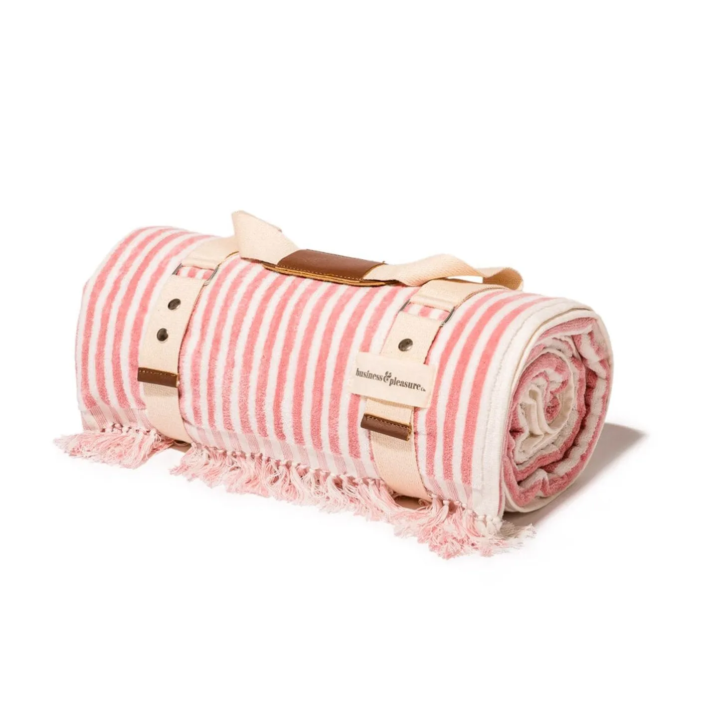 Business & Pleasure Co. The Beach Blanket - Lauren'S Pink Stripe