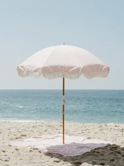 Business & Pleasure Co. The Beach Blanket - Lauren'S Pink Stripe