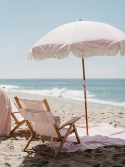 Business & Pleasure Co. The Beach Blanket - Lauren'S Pink Stripe