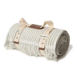 Business & Pleasure Co. The Beach Blanket - Lauren'S Sage Stripe