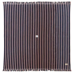 Business & Pleasure Co. The Beach Blanket - Monaco Navy And Pink Stripe