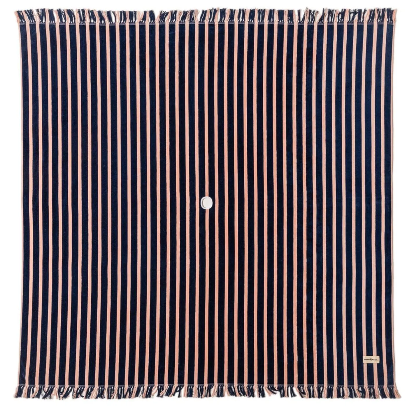 Business & Pleasure Co. The Beach Blanket - Monaco Navy And Pink Stripe